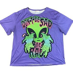 Romwe Women's Purple Graphic T-shirt